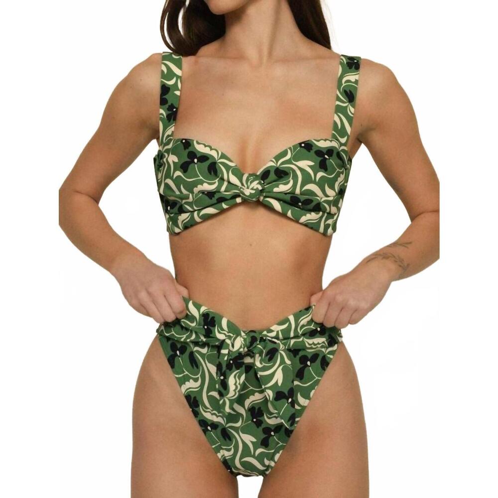 NEW MONTCE paula tie-up bikini bottom in veronica floral